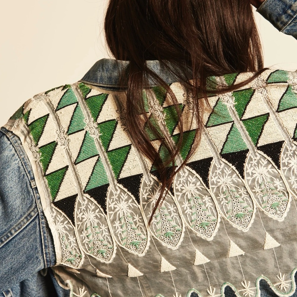 Levi's Made and Crafted Collection beaded denim jacket
